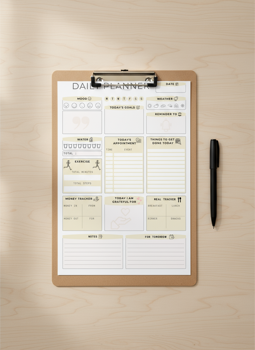 MINIMALIST DAILY PLANNER